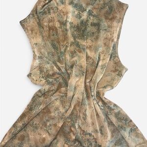 L’Amadei 90s Camouflage Sleeveless Top